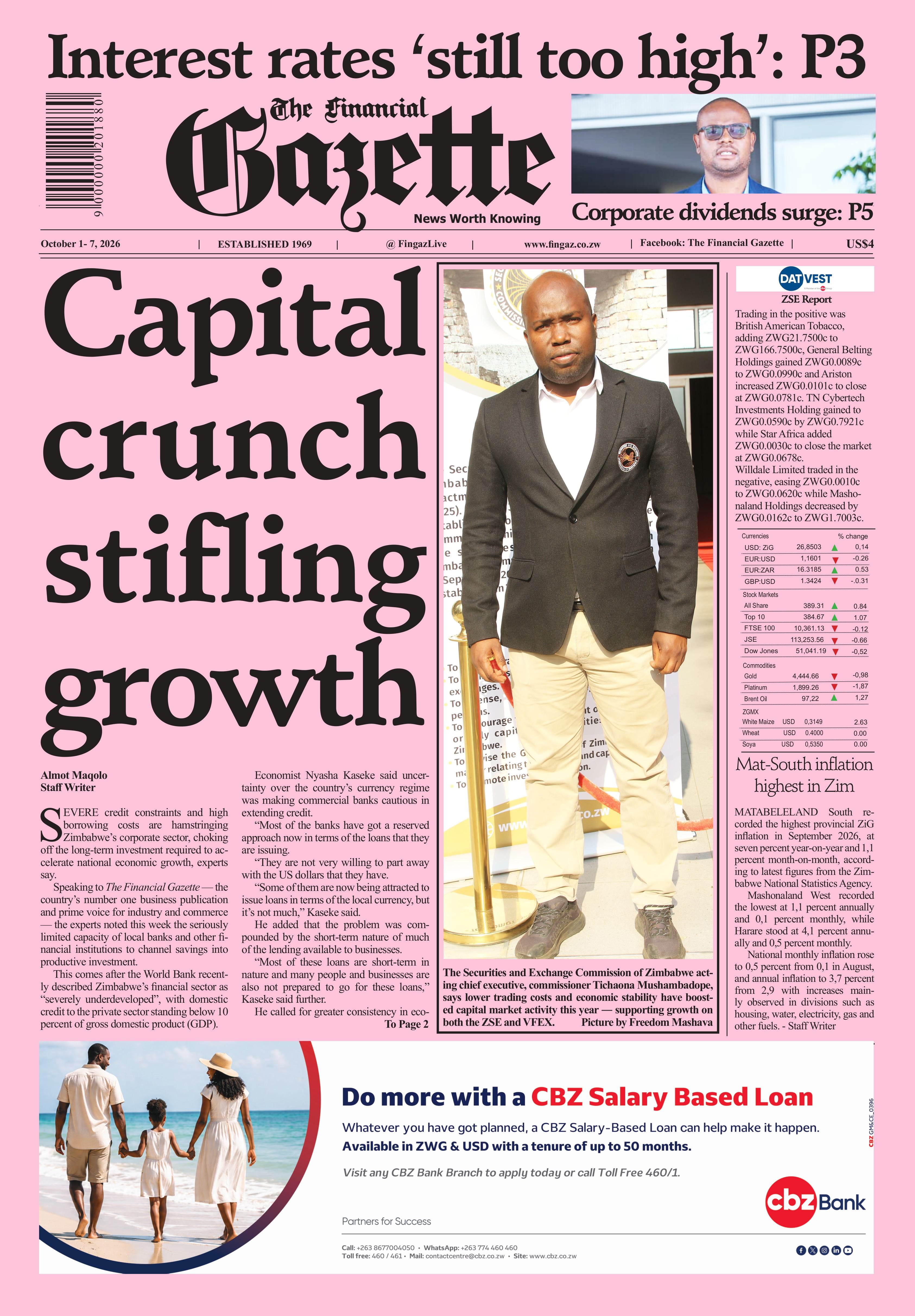 Thursday 1 October 2026